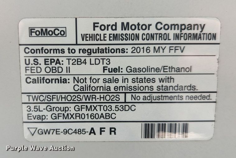 image for item MX9302 2016 Ford F150  pickup truck