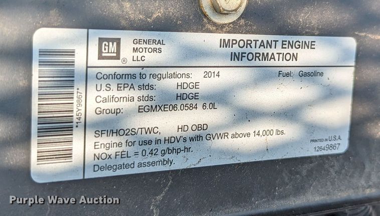 image for item MX9310 2014 Isuzu NPR HD  landscaping truck