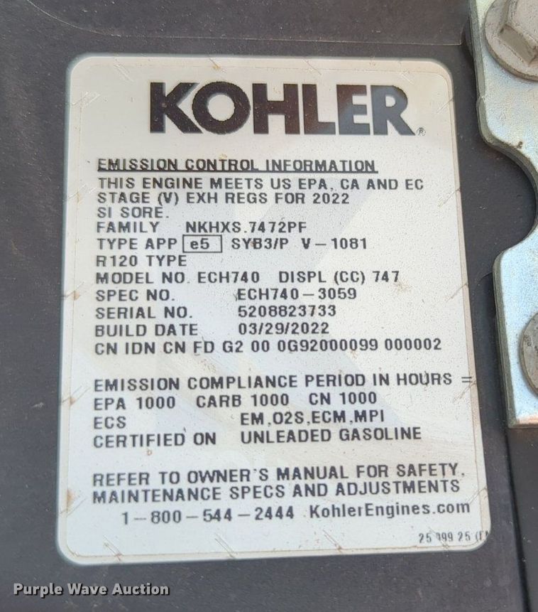 image for item MY9316 Kohler ECH740  engine