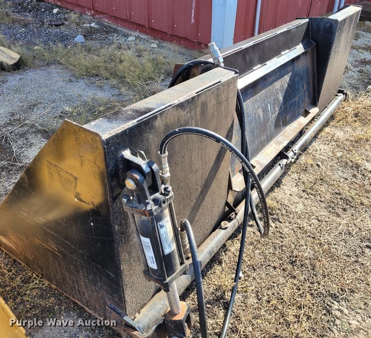 image for item NX9482 8'W skid steer rock spreading bucket