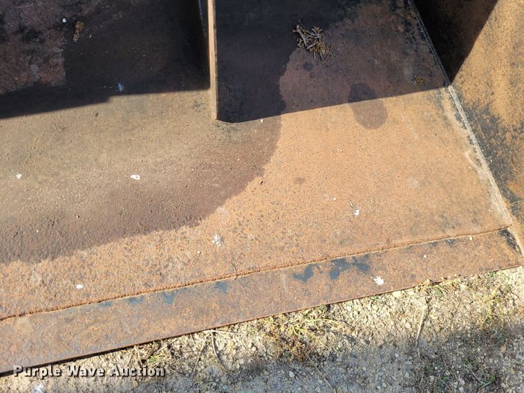 image for item NX9482 8'W skid steer rock spreading bucket