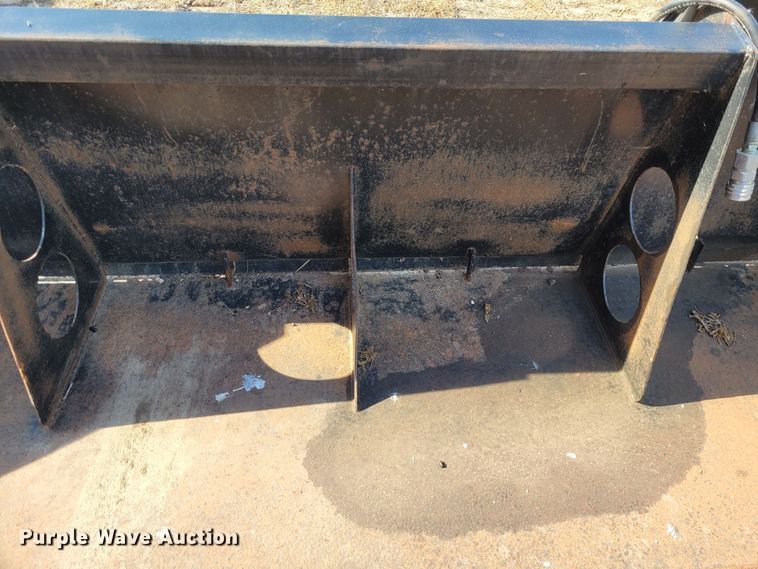 image for item NX9482 8'W skid steer rock spreading bucket