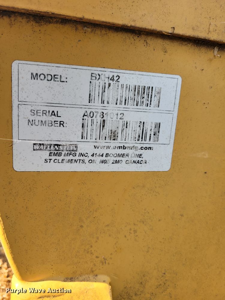 image for item NX9483 Wallenstein BXH42  skid steer wood chipper