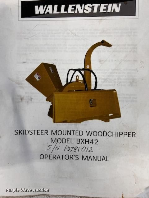 image for item NX9483 Wallenstein BXH42  skid steer wood chipper