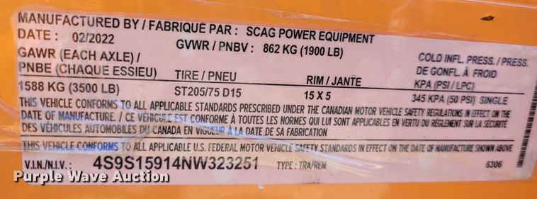 image for item NX9514 2022 Scag  debris mulcher