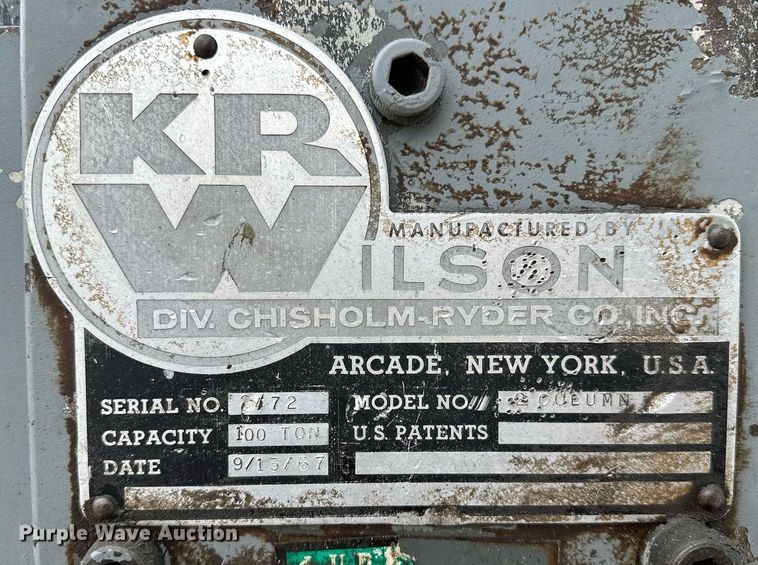 image for item OG9002 KR Wilson 2 Column  hydraulic press