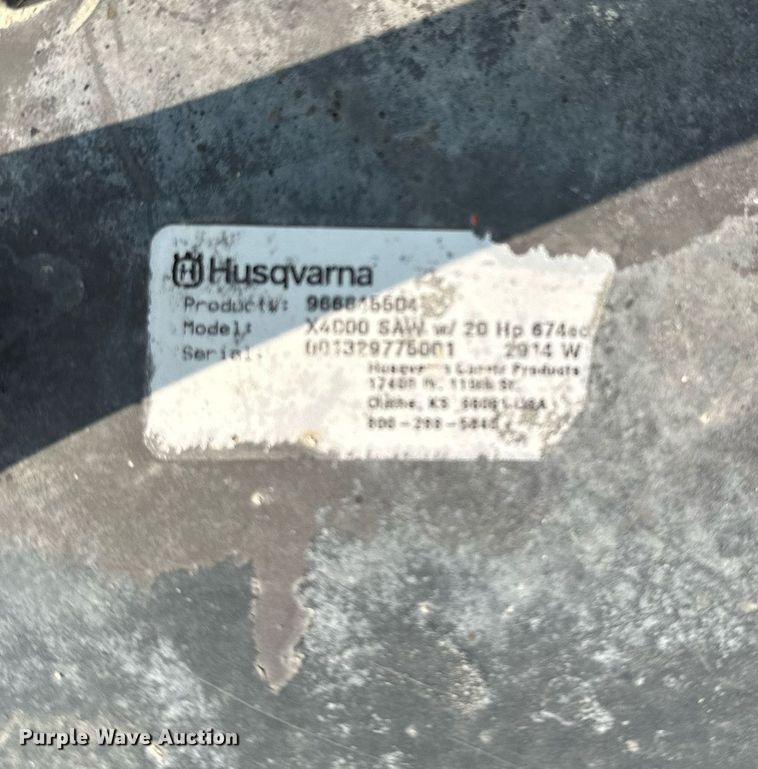 image for item AF9726 Husqvarna Soff-Cut X4000  concrete saw