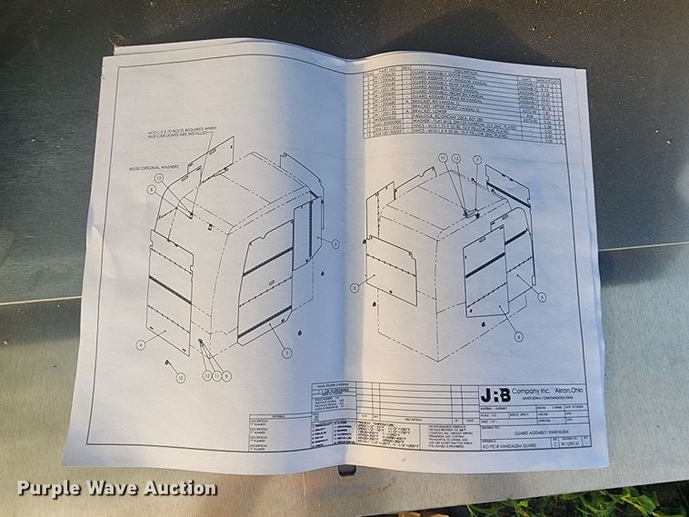 image for item DC6080 (6) excavator cab vandal guards