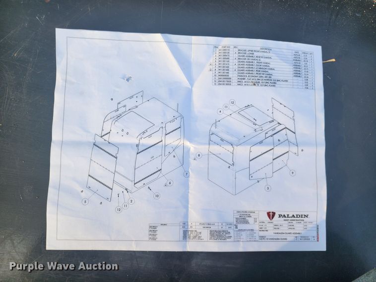 image for item DC6080 (6) excavator cab vandal guards