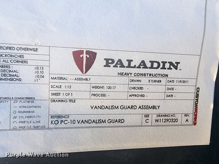 image for item DC6080 (6) excavator cab vandal guards