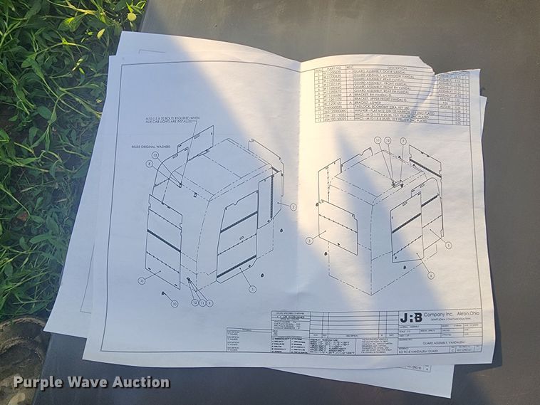 image for item DC6080 (6) excavator cab vandal guards