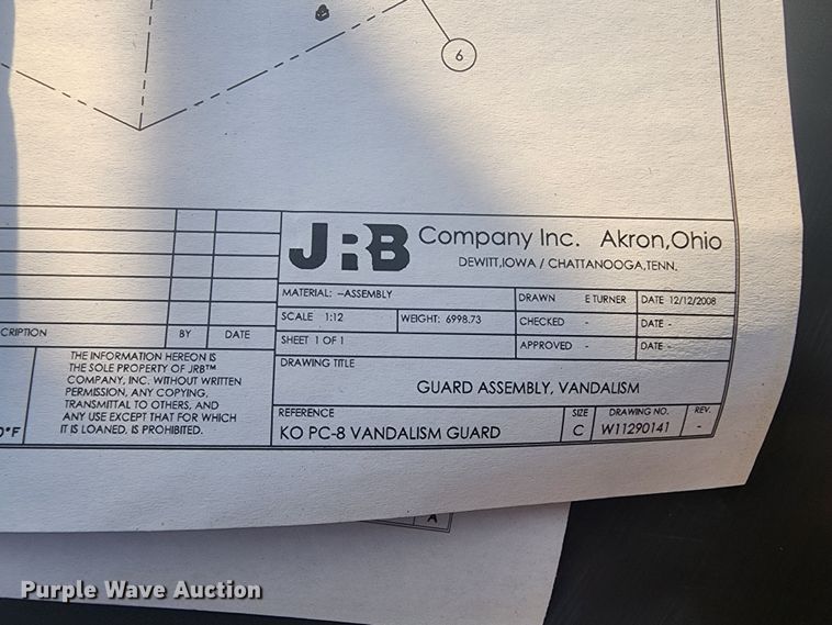 image for item DC6080 (6) excavator cab vandal guards