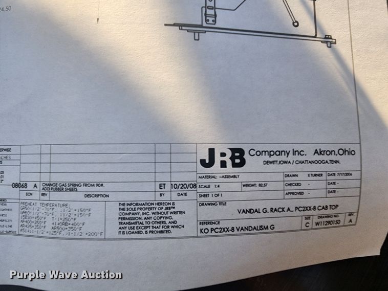 image for item DC6080 (6) excavator cab vandal guards