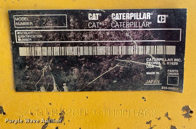 image for item DI7787 2007 Caterpillar 328D LCR  excavator