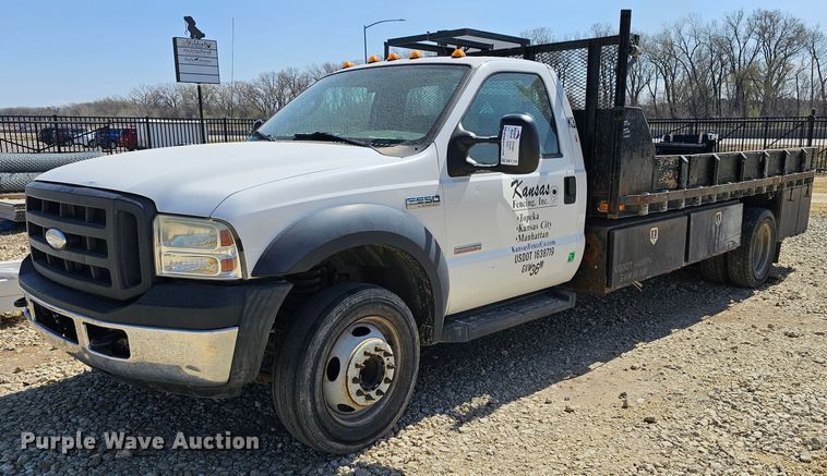 image for item DK1734 2006 Ford F550 Super Duty XL  dump flatbed truck