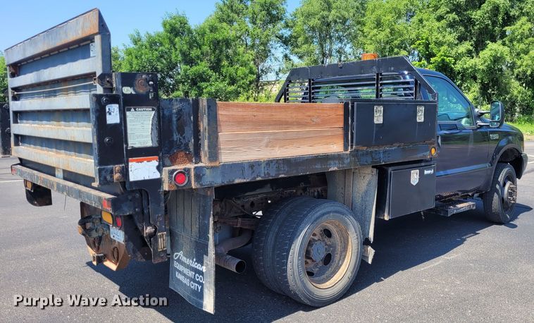 image for item DK1912 2001 Ford F450 Super Duty XL  dump flatbed truck