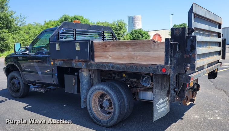 image for item DK1912 2001 Ford F450 Super Duty XL  dump flatbed truck