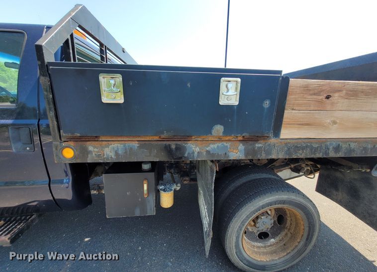 image for item DK1912 2001 Ford F450 Super Duty XL  dump flatbed truck