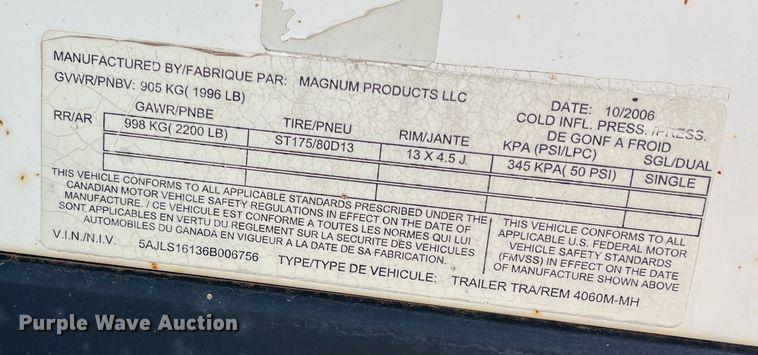 image for item DN3001 2006 Magnum MLT4060MMH  light plant