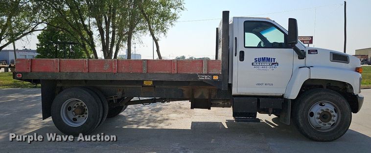 image for item DO2671 2003 GMC C7500  dump flatbed truck