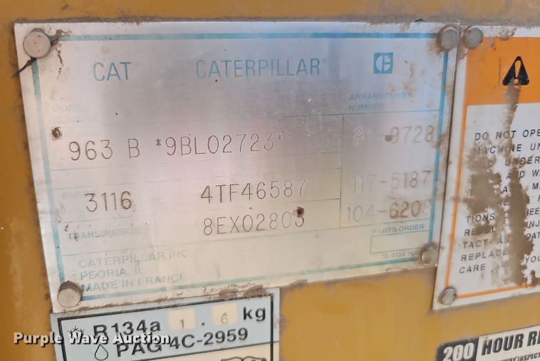 image for item DO2689 1998 Caterpillar 963B LGP  track loader