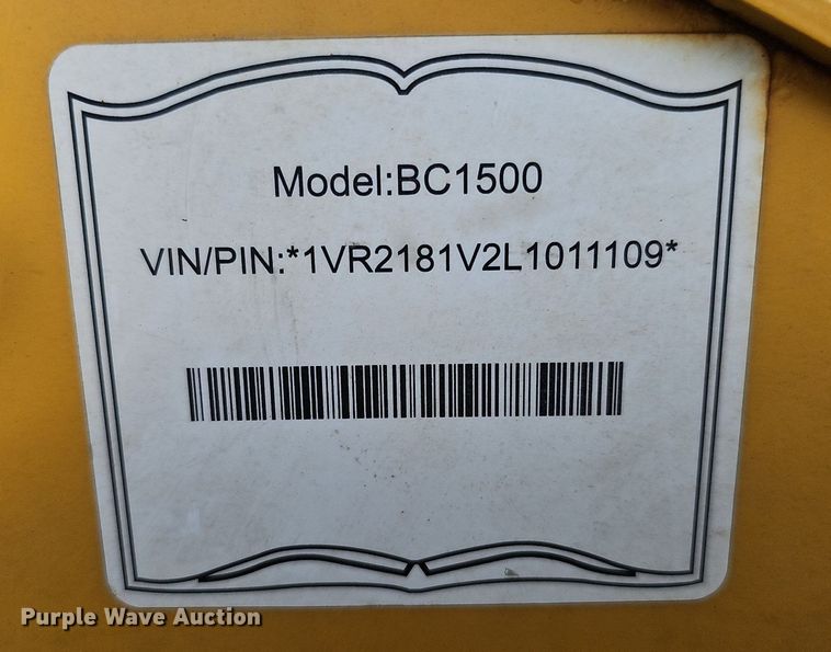 image for item DO2696 2020 Vermeer BC1500  wood chipper