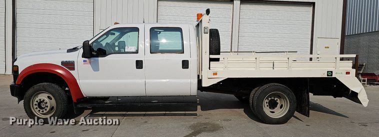image for item DO4400 2008 Ford F550 Super Duty XL  Crew Cab flatbed truck