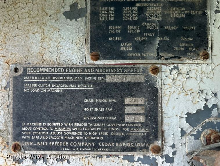 image for item DO5021 1969 Link Belt LS108B  crane