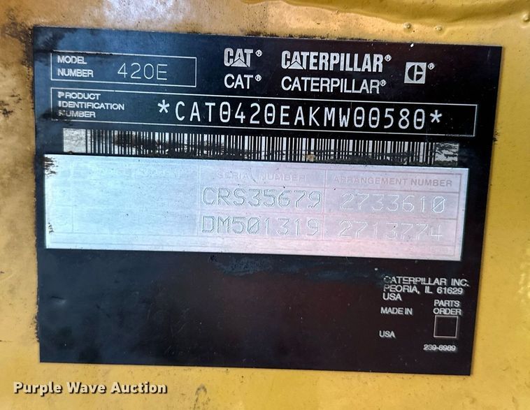 image for item DO5022 2006 Caterpillar 420E IT  backhoe