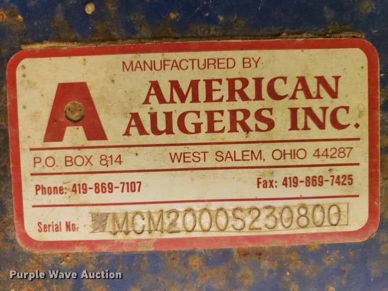 image for item DP7896 American Augers MCM-2000  mud recycler