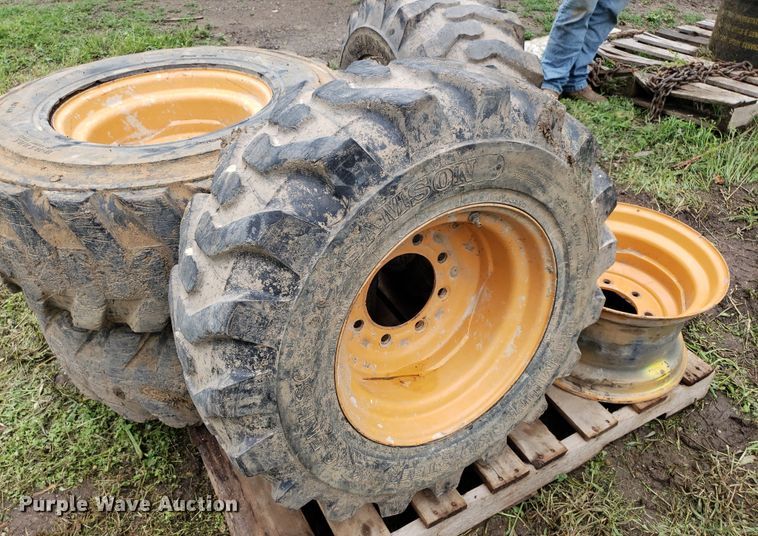 image for item DP7905 (4) 12-16.5 tires and wheels