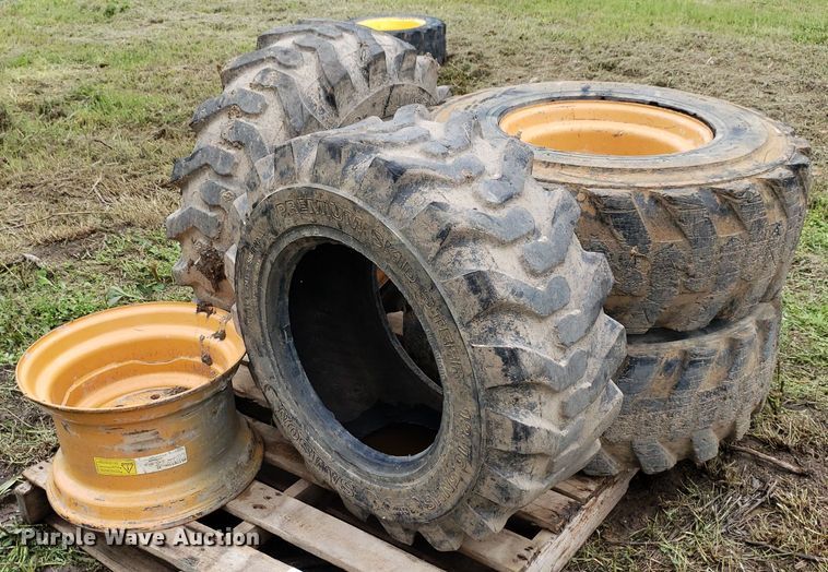 image for item DP7905 (4) 12-16.5 tires and wheels