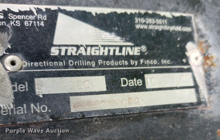 image for item DP7943 2005 Straightline 2020  directional boring unit