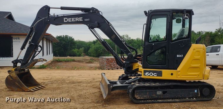 image for item DQ1723 2020 John Deere 60G  mini excavator