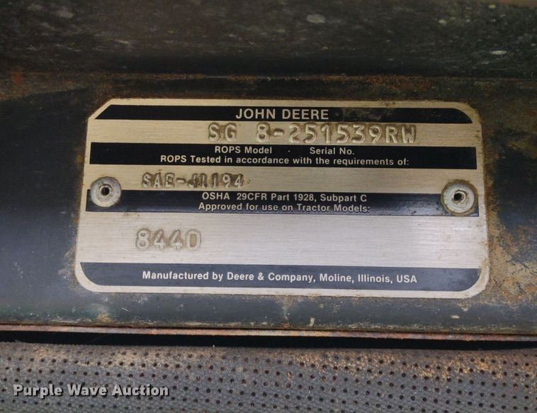 image for item DQ1724 John Deere 8440H  4WD tractor