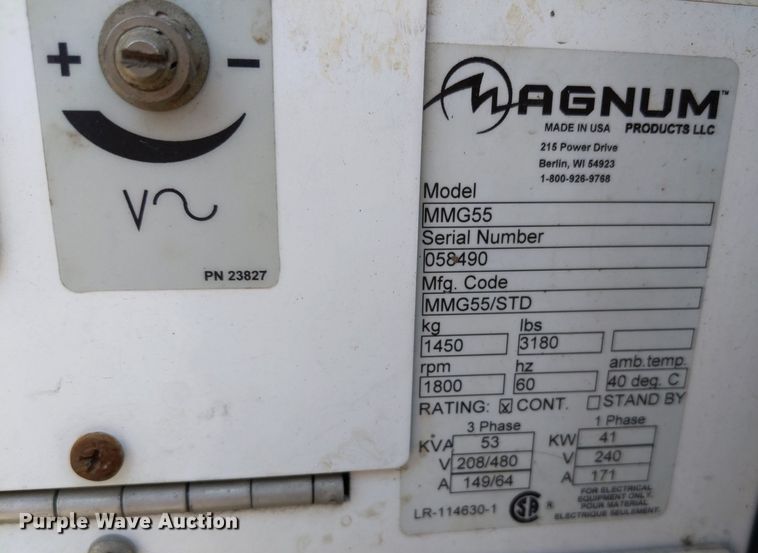 image for item DQ1752 2005 Magnum MMG55  generator