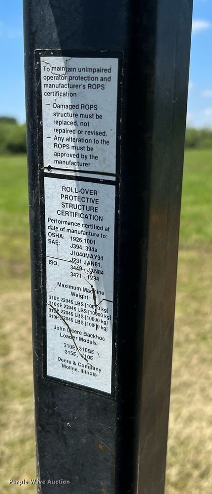 image for item DQ2056 1999 John Deere 310SE  backhoe