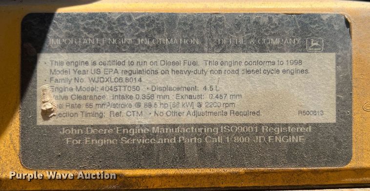 image for item DQ2056 1999 John Deere 310SE  backhoe