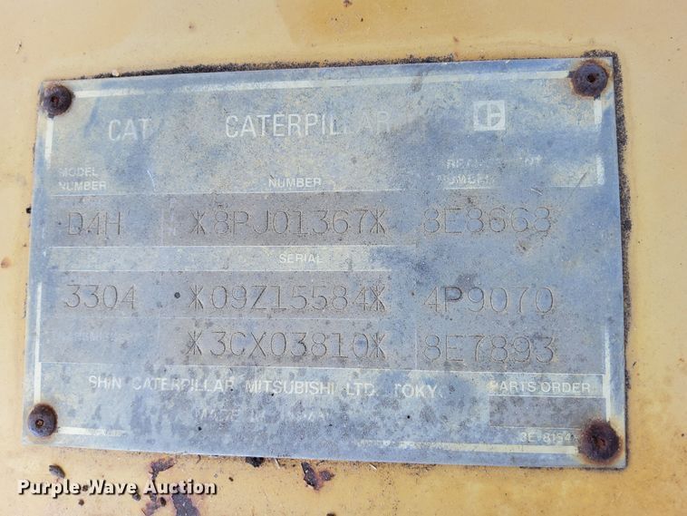 image for item DQ2057 1996 Caterpillar D4H XL Series III  dozer