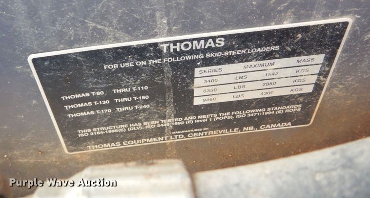 image for item DQ7320 2002 Thomas T153S  skid steer loader