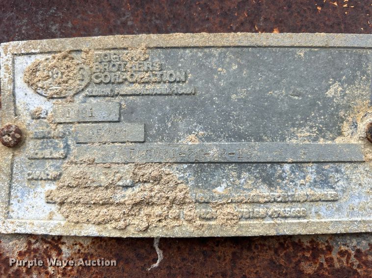 image for item DR4577 1991 Rogers Brothers TAG242215  equipment trailer