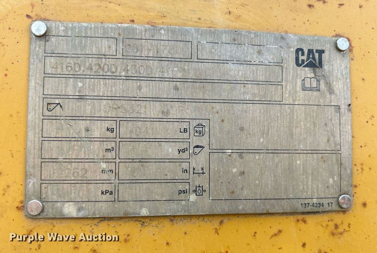 image for item DR4624 2009 Caterpillar 420E  backhoe