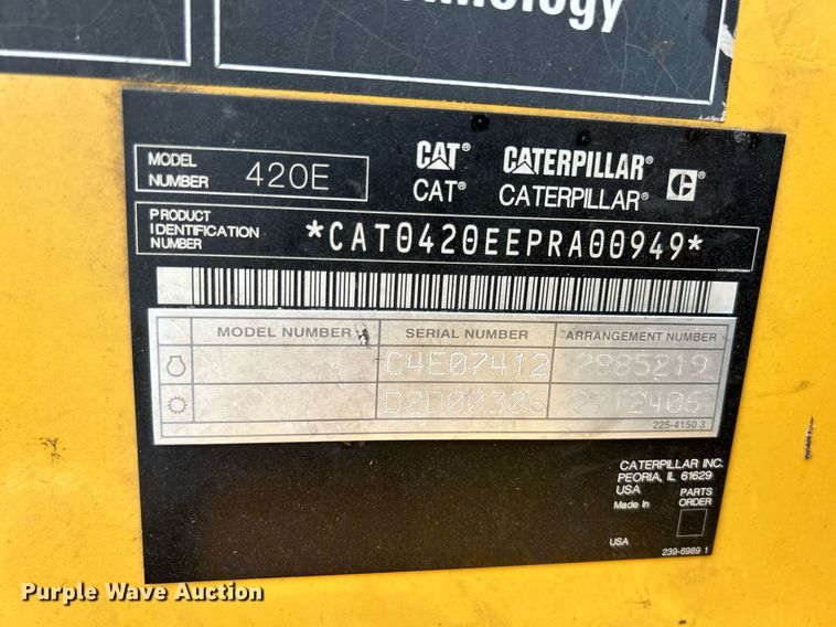image for item DR4624 2009 Caterpillar 420E  backhoe