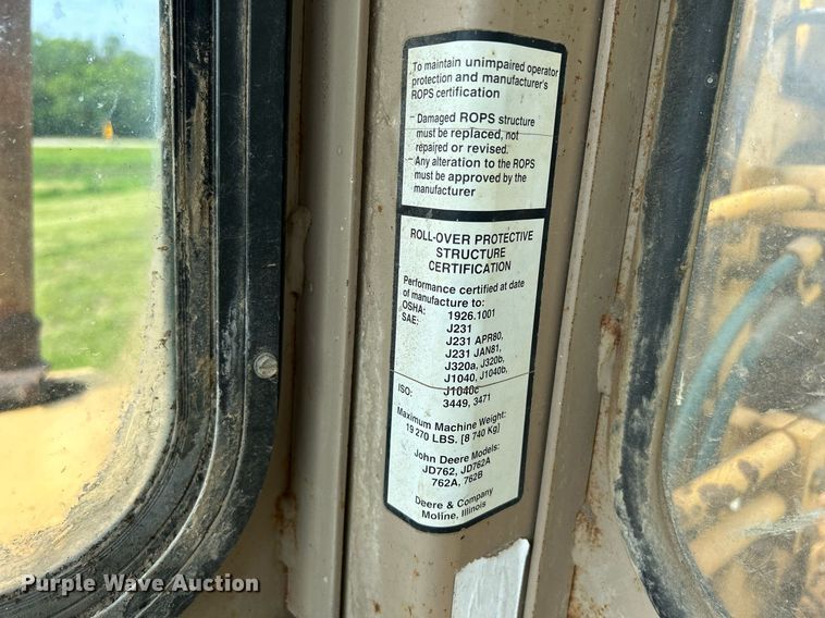 image for item DR4627 1995 John Deere 762B  elevating scraper