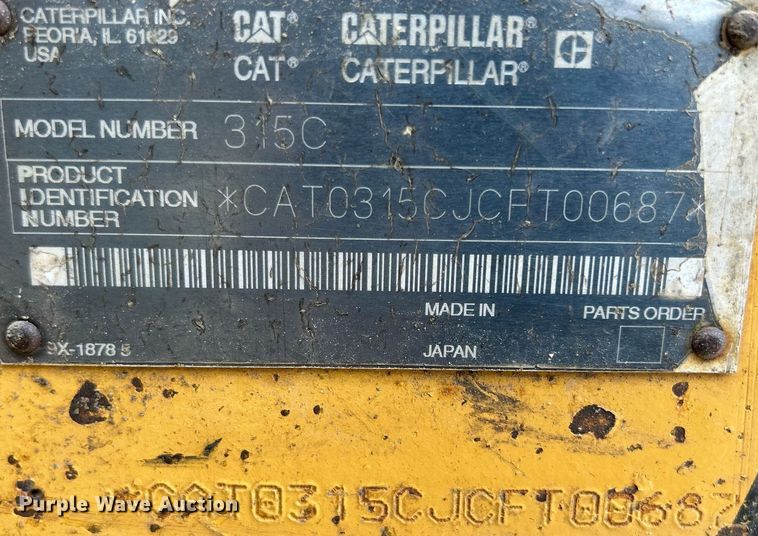 image for item DR4682 2001 Caterpillar 315C  excavator