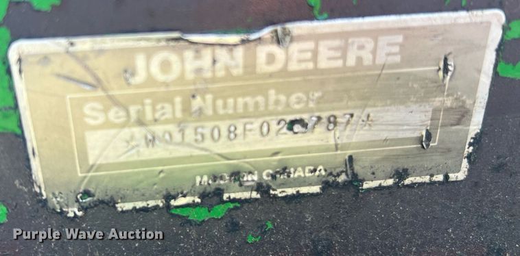 image for item II9061 John Deere 1508  batwing rotary mower