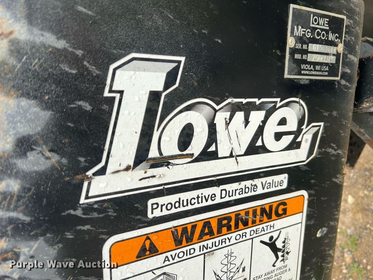 image for item II9082 Lowe 750CLH  skid steer auger