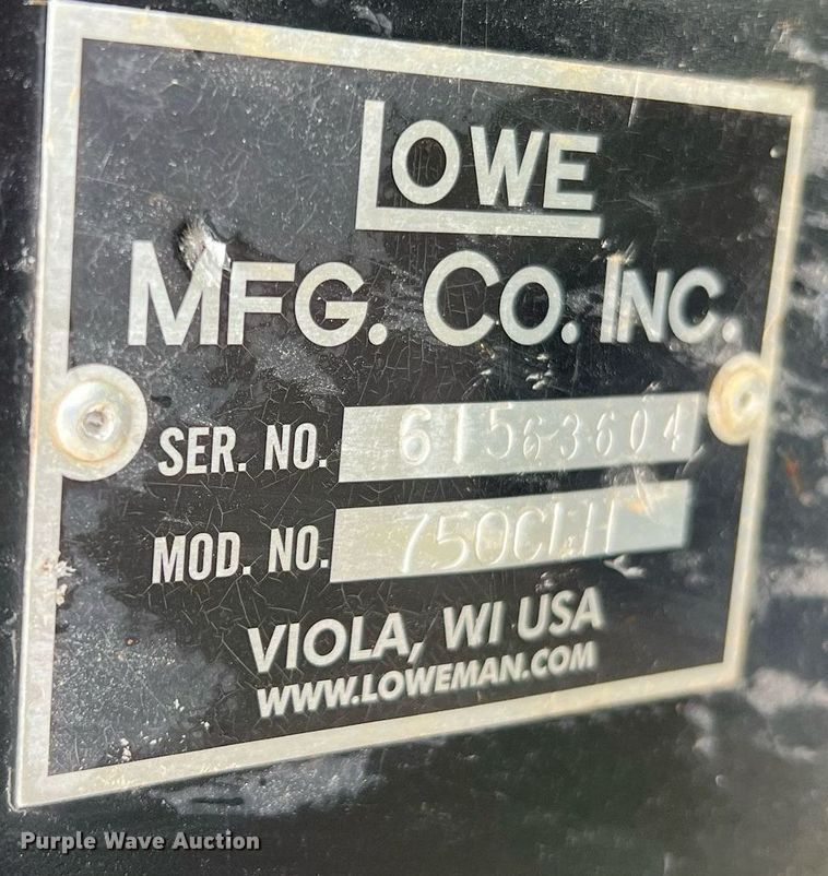 image for item II9082 Lowe 750CLH  skid steer auger