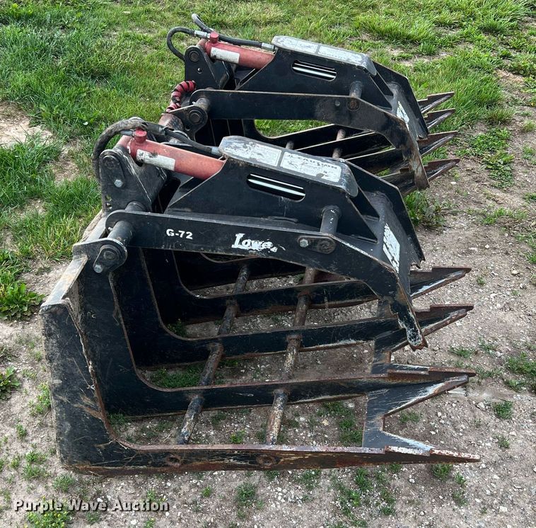 image for item II9084 Lowe G72  skid steer grapple bucket