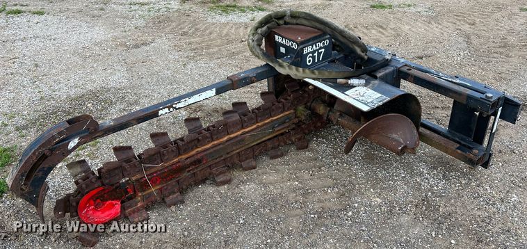image for item II9085 Bradco 617  skid steer trencher